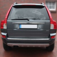 Ladekantenschutz Edelstahl | CHROM - MATT | für VOLVO XC90 I | 2002-2014 | DESIGN AUFLAGE