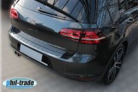 Ladekantenschutz Edelstahl | CHROM - MATT | für VW GOLF 7 VII SCHRÄGHECK | mit Abkantung