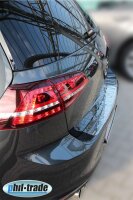 Ladekantenschutz Edelstahl | CHROM - MATT | für VW GOLF 7 VII SCHRÄGHECK | mit Abkantung