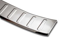 Ladekantenschutz Edelstahl | CHROM - MATT | für VW GOLF 8 SCHRÄGHECK | ab 2020 | mit Abkantung