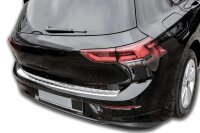 Ladekantenschutz Edelstahl | CHROM - MATT | für VW GOLF 8 SCHRÄGHECK | ab 2020 | mit Abkantung