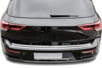 Ladekantenschutz Edelstahl | CHROM - MATT | für VW GOLF 8 SCHRÄGHECK | ab 2020 | mit Abkantung