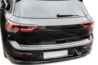 Ladekantenschutz Edelstahl | CHROM - MATT | für VW GOLF 8 SCHRÄGHECK | ab 2020 | mit Abkantung