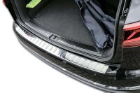 Ladekantenschutz Edelstahl | CHROM - MATT | für VW TOUAREG III | ab 2018 | mit Abkantung