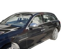 Edelstahl Chrom Spiegelkappen passend für Mercedes C-Klasse W205 S205 | BJ 2014-2023