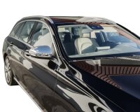 Edelstahl Chrom Spiegelkappen passend für Mercedes C-Klasse W205 S205 | BJ 2014-2023