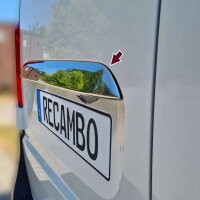Edelstahl Chrom Kofferraumleiste über Kennzeichen passend für Mercedes Vito | W447 | ab BJ 2014 | Flügeltüren