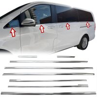 Edelstahl Fensterleisten passend für MB V-Klasse...