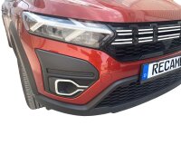 Edelstahl Nebelscheinwerfer Rahmen Chrom für Dacia Sandero III | DJF | BJ ab 2021>