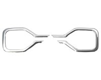 Edelstahl Nebelscheinwerfer Rahmen Chrom für Dacia Sandero III | DJF | BJ ab 2021>