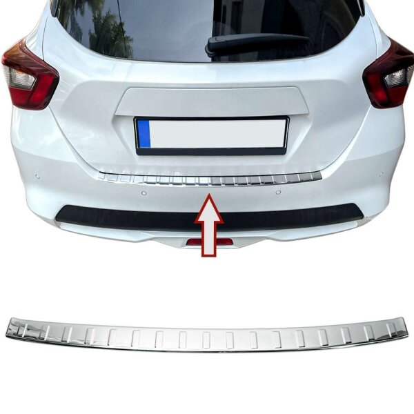 Ladekantenschutz Edelstahl | CHROM - MATT |  für Nissan Micra | K14 | BJ ab 2017> (2462)