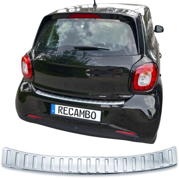 Ladekantenschutz Edelstahl | CHROM - MATT | für Smart ForFour | W453 | BJ 2014-2019 (2658)