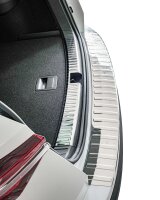 Ladekantenschutz Edelstahl innen + außen | CHROM - MATT |  für Skoda Karoq  | NU7 | BJ ab 2017> (2665+2674)