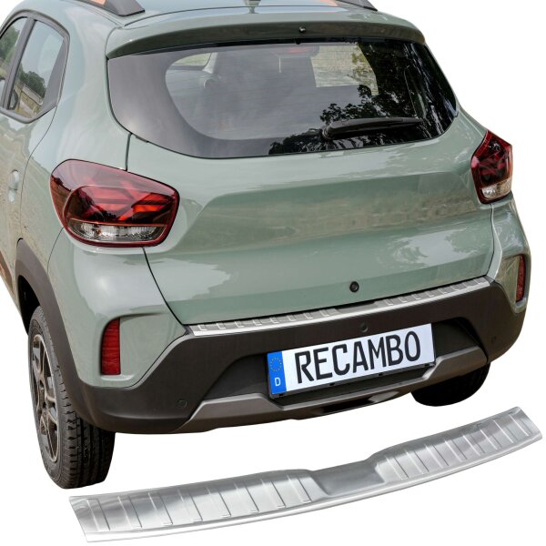 Ladekantenschutz Edelstahl | CHROM - MATT | für Dacia Spring | BJ ab 2022> (2669)