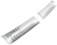 Ladekantenschutz Edelstahl | CHROM - MATT | für Dacia Sandero III | DJF | BJ ab 2021> (2677)