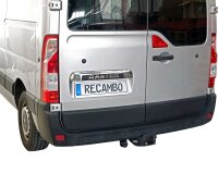 Edelstahl Chrom Kofferraumleiste über Kennzeichen passend für Nissan NV400 | BJ ab 2010>