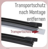 Scheibenwischer vorne + hinten passend für VW Polo VI | Typ AW | BJ ab 2017>
