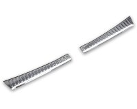 Ladekantenschutz Edelstahl innen + außen | CHROM - MATT | passend für Dacia Sandero III | DJF | BJ ab 2021> (2676+2677)