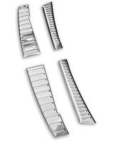 Ladekantenschutz Edelstahl innen + außen | CHROM - MATT | passend für Dacia Sandero III | DJF | BJ ab 2021> (2676+2677)