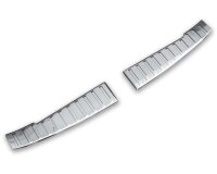 Ladekantenschutz Edelstahl innen + außen | CHROM - MATT | passend für Dacia Sandero III | DJF | BJ ab 2021> (2676+2677)