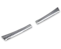 Ladekantenschutz Edelstahl innen + außen | CHROM - MATT | passend für Dacia Sandero III | DJF | BJ ab 2021> (2676+2677)