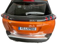 Ladekantenschutz Edelstahl Chrom | CHROM - MATT | für Peugeot 2008 II | ab 2019 | DESIGN AUFLAGE (2678)