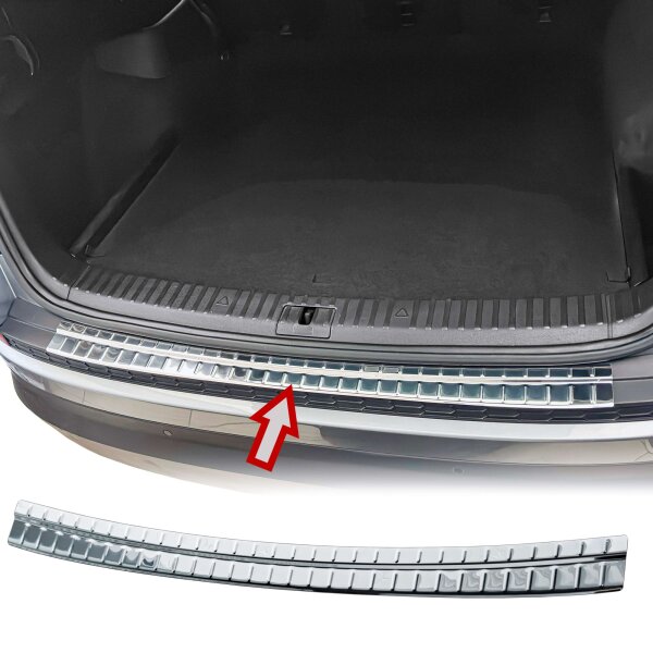 Ladekantenschutz Edelstahl | CHROM - MATT | passend für Skoda Kodiaq I | BJ 2016-2023 (2685)