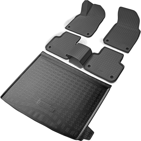 Fußmatten & Kofferraumwanne Set passend für  Audi Q8 | Typ 4M | BJ ab 2018>
