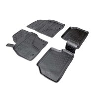 Fußmatten & Kofferraumwanne Set passend für  Ford Focus II Schrägheck 2005-2010
