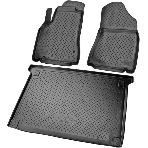 Fußmatten & Kofferraumwanne Set passend für  BERLINGO II, PARTNER TEPEE | LKW, 5 Sitze | 2008-2018