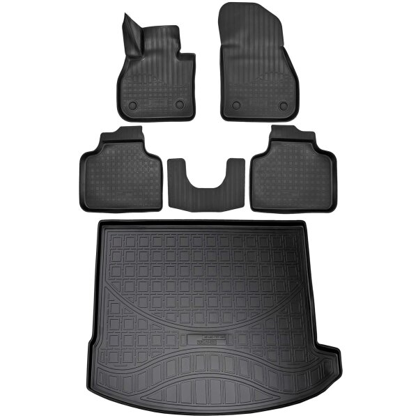 Fußmatten & Kofferraumwanne Set passend für  MINI Countryman F60 | BJ ab 2017>