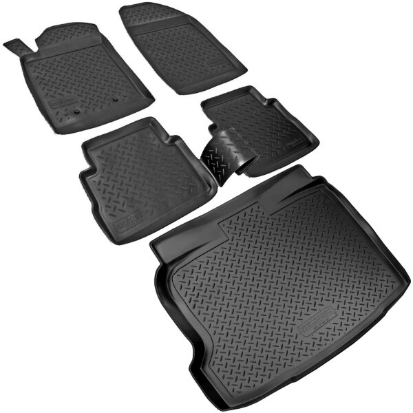 Fußmatten & Kofferraumwanne Set passend für  Opel Vectra C, Stufenheck, Fließheck | BJ 2002-2008
