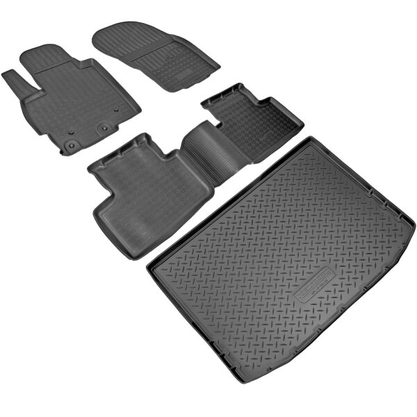 Fußmatten & Kofferraumwanne Set passend für  Mitsubishi ASX | Typ GA | BJ ab 2010>