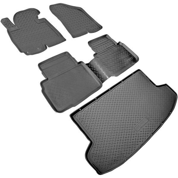 Fußmatten & Kofferraumwanne Set passend für  Hyundai ix35 I | LM, EL | 2009-2015