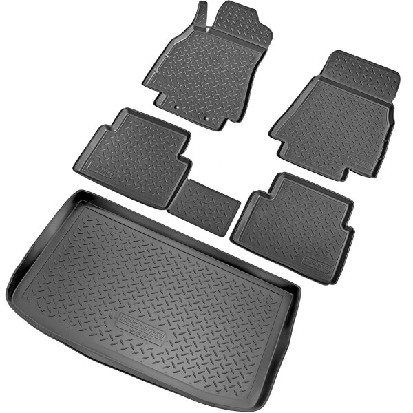 Fußmatten & Kofferraumwanne Set passend für  Mercedes A-Klasse | W169 | 2004-2008, bis MOPF