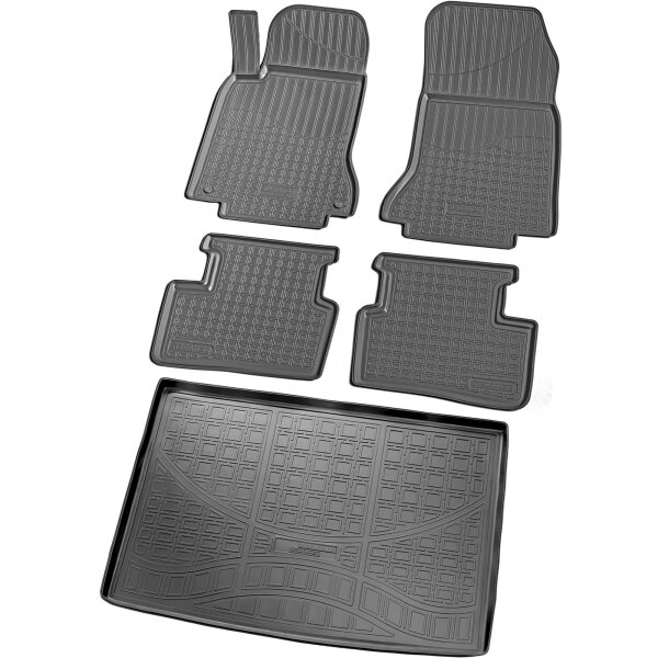 Fußmatten & Kofferraumwanne Set passend für  Mercedes B-Klasse | Typ W246 | 2011-2018