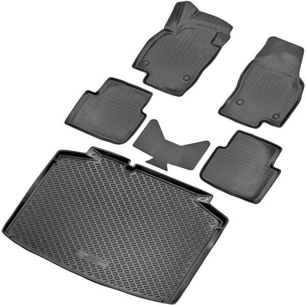 Fußmatten & Kofferraumwanne Set passend für  Skoda Scala | BJ ab 2018>
