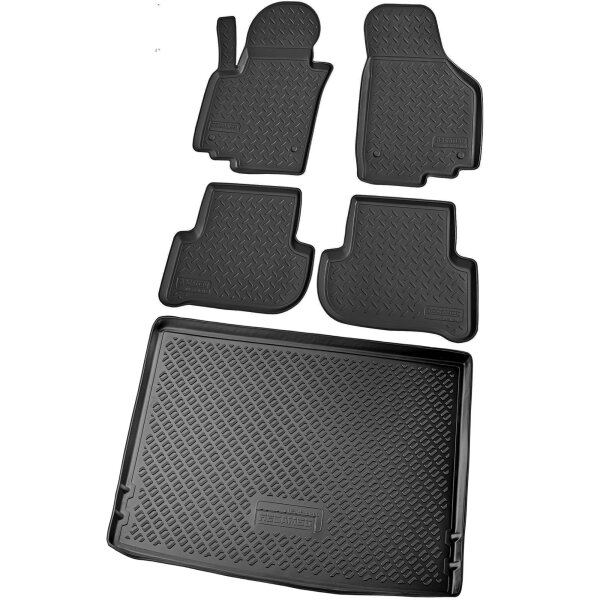 Fußmatten & Kofferraumwanne Set passend für  Skoda YETI | BJ 2009-2017