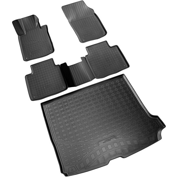 Fußmatten & Kofferraumwanne Set passend für  Volvo V90 II + V90 Cross Country | ab 2016>