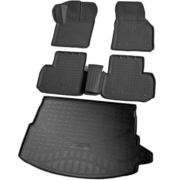Fußmatten & Kofferraumwanne Set passend für  Land Rover Discovery Sport | L550, LC | BJ 2014-2019