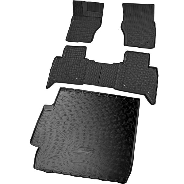Fußmatten & Kofferraumwanne Set passend für  Land Rover Discovery V | Typ L462, LR | ab 2017>