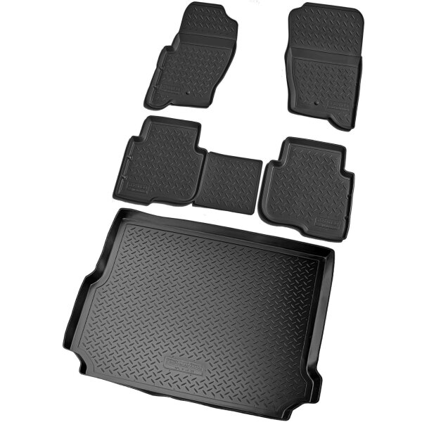 Fußmatten & Kofferraumwanne Set passend für  Land Rover Discovery 3 + 4 | Typ L319, LA | 2004-2017