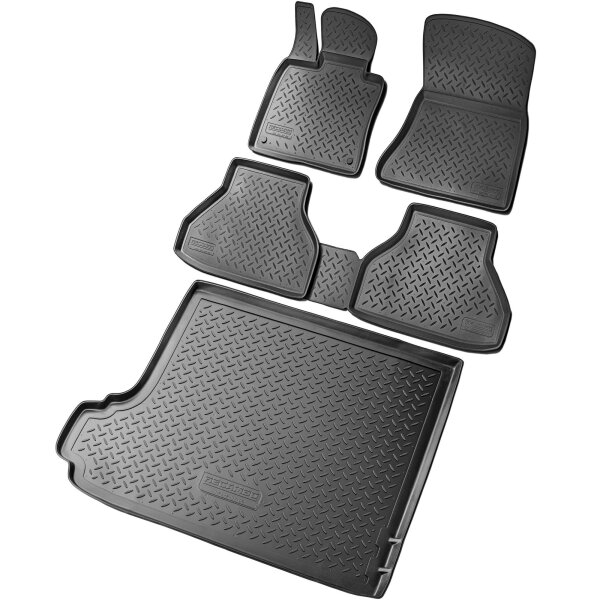 Fußmatten & Kofferraumwanne Set passend für  BMW X3 | Typ E83 | BJ 2003-2010