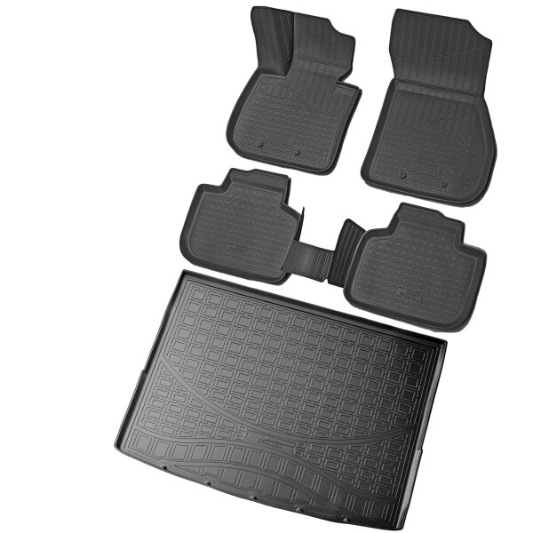 Fußmatten & Kofferraumwanne Set passend für  BMW X1 | Typ F48 | ab Bj. 2015-