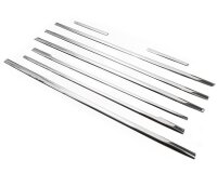 Edelstahl Fensterleisten passend für Mercedes V-Klasse mittlere Version | W447 | ab 2014> | zwei Schiebetüren